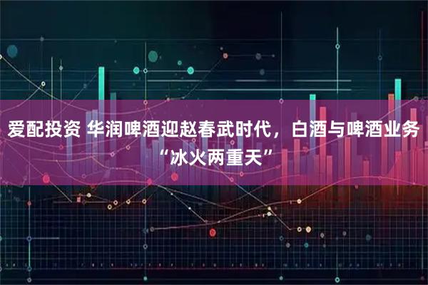 爱配投资 华润啤酒迎赵春武时代，白酒与啤酒业务“冰火两重天”
