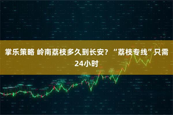 掌乐策略 岭南荔枝多久到长安？“荔枝专线”只需24小时