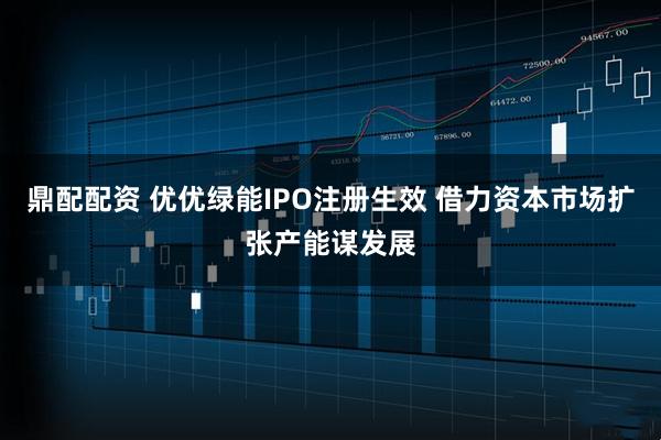 鼎配配资 优优绿能IPO注册生效 借力资本市场扩张产能谋发展