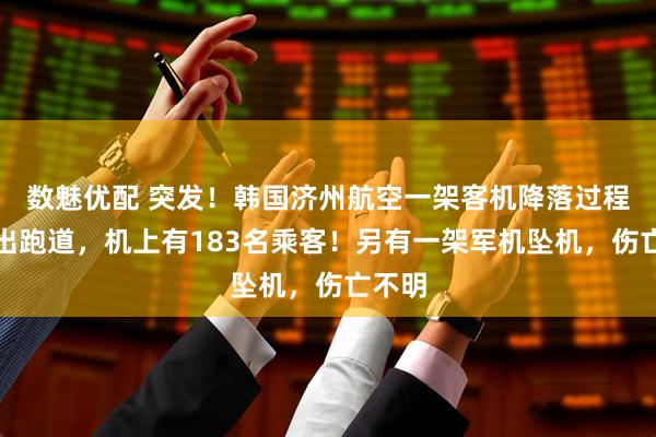 数魅优配 突发！韩国济州航空一架客机降落过程中冲出跑道，机上有183名乘客！另有一架军机坠机，伤亡不明