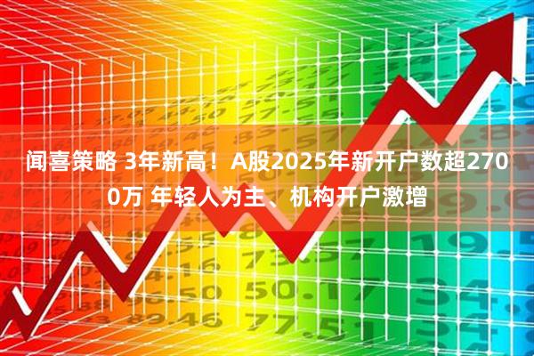 闻喜策略 3年新高!A股2025年新开户数超2700万 年轻人为主、机构开户激增